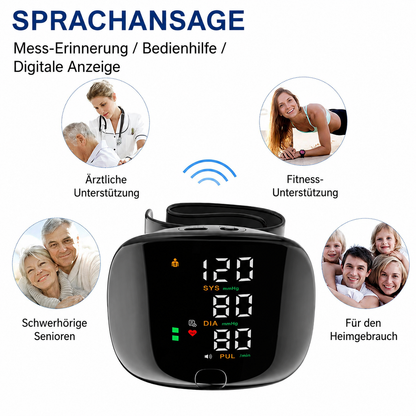 Handgelenk-Blutdruckmessgerät – Digital & Automatisch