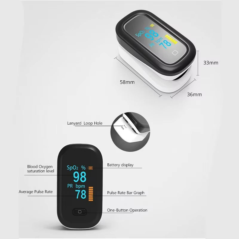 Finger-Pulsoximeter - SpO2 & Puls